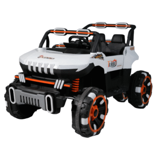 Kids Hub 6699 Battery Operated Kids Big Double Seat White Jeep – 4×4 Ride-On Jeep (Age- 1to10)