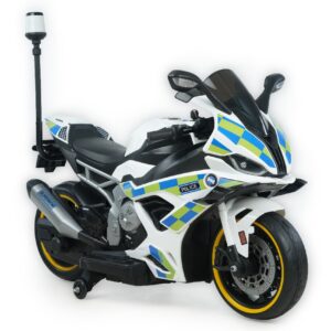 Kids Hub | Big 019 Police Kids Bike 12V Battery Operated Ride On Bike for Kids (1 to 10 Years)